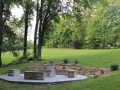 Firepit With Stone Sitting Walls