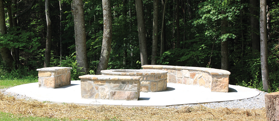 Stone Fire Ring w/ Seating